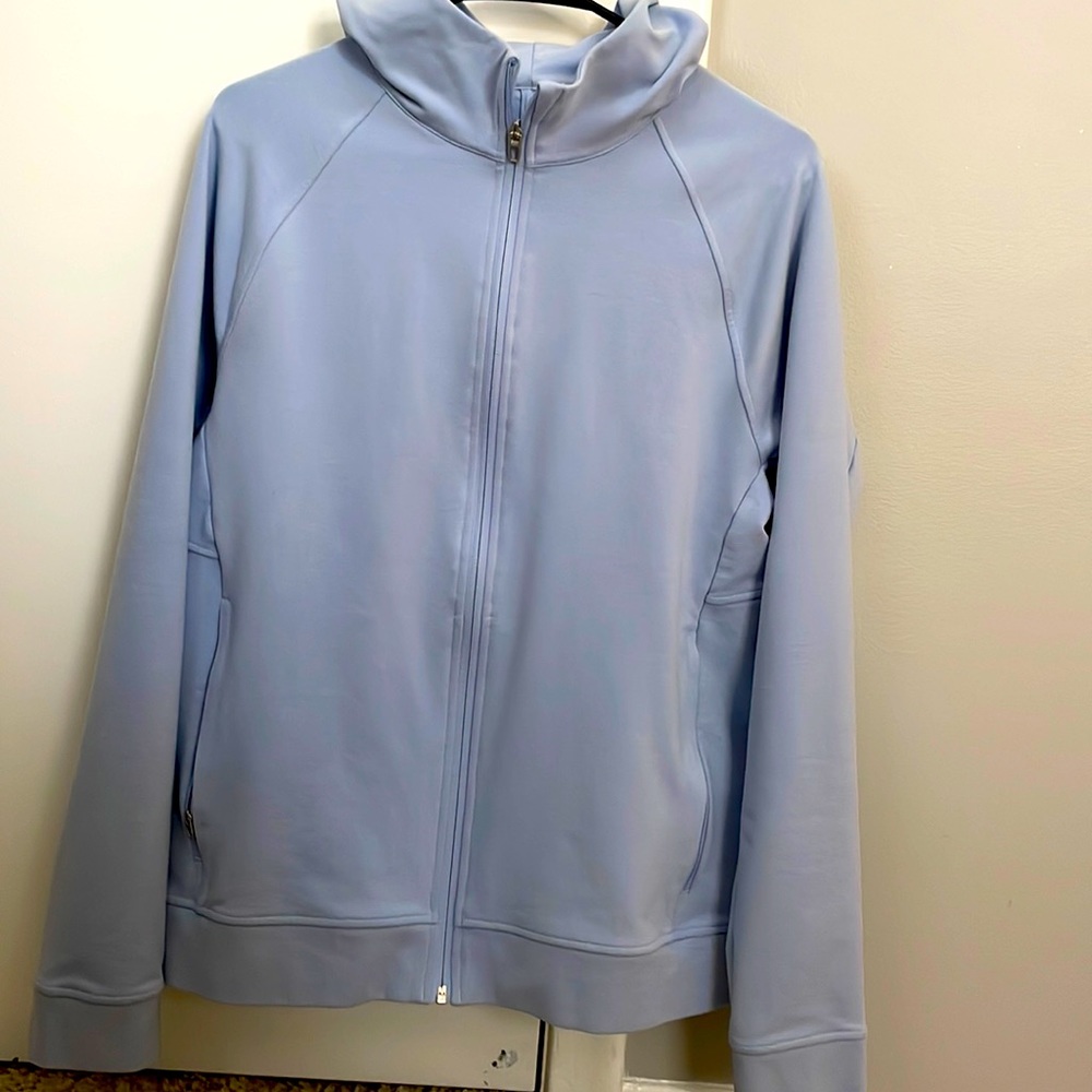Lulu lemon blue zip up jacket. Never worn